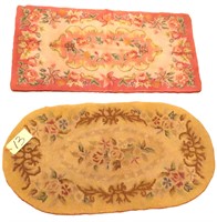 TWO (2) Vintage Hook Rugs, WE WILL SHIP