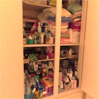 Contents of Cabinet Upstairs: Towels/Toiletries