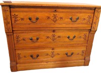 American Oak Eastlake Carved Chest