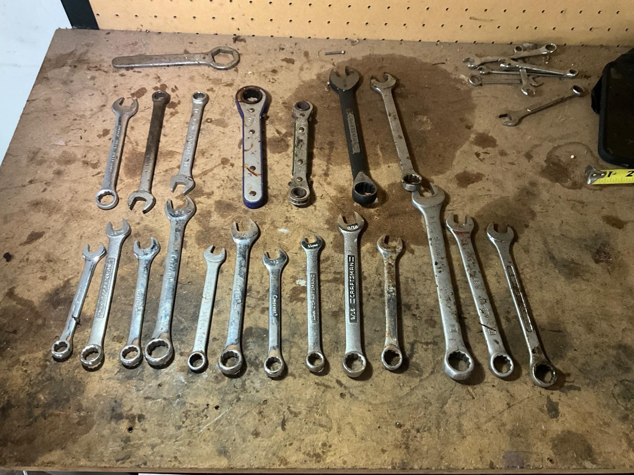 20 assorted wrenches