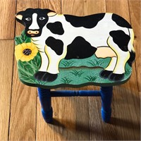 Miniature Decorative Cow Stool