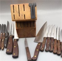 Butcher Block Knife Set- Cutco - Regent Sheffield