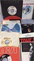 Lot of  Vintage LPs & 45s including Signed Vogues