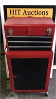 Vintage Double Red and Black Tool Box