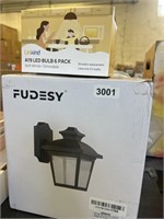 Fudesy Outdoor Lantern and LinKind A19 LED Bulbs