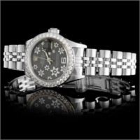 Diamond Rolex Ladies DateJust Watch SS