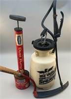 Garden Sprayer, Dust Pump & Scythe