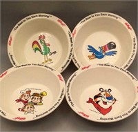 Kellogg’s 1995 Character Cereal Bowls