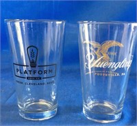 Box of Platform & Yuengling Beer Glasses 12oz