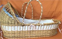 Vintage Wicker Bassinet