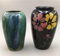 Brush McCoy Pottery& Blown Glass Vase