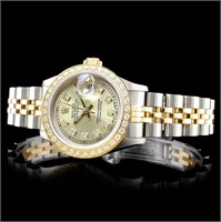 Diamond Ladies' Rolex DateJust Watch - 18K/SS