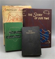 Books-Antiques/Yearbook/Girl Scouts/New Testament