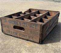 Vintage Dr. Browns Cel-Ray Beverage Crate