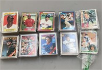 Misc 1980s Topps Baseball Cards Lot