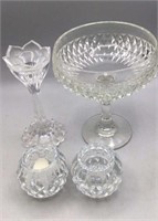 Four Lovely  pieces of Crystal Table Decorations