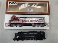 TYCO SILVER STREAK & NEW YORK CENTRAL ENGINES