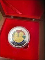 Rare Nelson Mandela ltd. ed. numbered signed coin