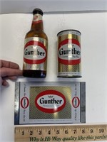 GUNTHER BEER METAL CAN, BOTTLE & CAN BLANK