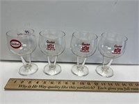 LOT OF 4 GUNTHER BEER GLASSES