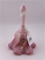 FENTON ROSALENE HAND PAINTED FLORAL BELL