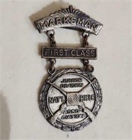 First Class Marksman Medal/Pin