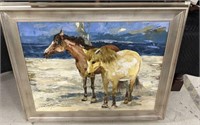 Signed Painting of Horses