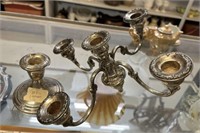 Weighted Sterling Candle Holder and Candelabra Top