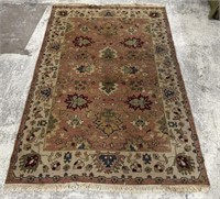 4' x 6' Hand Knotted Persian Wool Area Rug