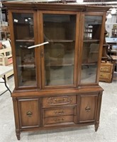 Late 20th Century French Provincial China Cabinet
