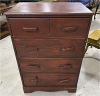 Vintage Worn Finish Chest of Drawers