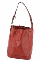 Louis Vuitton Red Epi Drawstring Bucket Bag