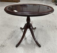 Vintage Mahogany Serving Pedestal Table