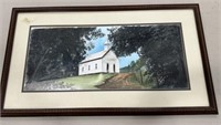 Daniel Blackemon 1998 Signed Watercolor of Cades C