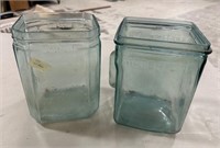 Vintage Delco Glass Battery Depression Jars