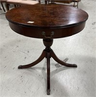 Vintage Mahogany Drum Table