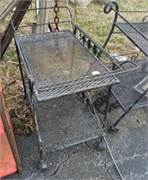 Wrought Iron Serving Cart