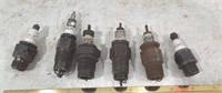 6 Old Spark Plugs