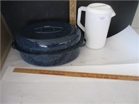 Granite roaster & pitcher