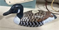 Decorative Wood Duck Sculpture