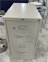 Two Drawer Metal File Cabinet