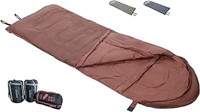 DOREKAD Camping Sleeping Bag, Brown