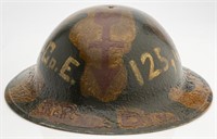 WWI US 32nd Division AEF Camouflage M1917 Helmet