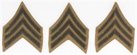 Lot of 3 Pre-WWI US Sergeant Chevrons