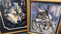 2 Wolf Prints,Fine Art Print by Dave Merrick