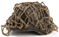 Heer M-40 S/D Helmet with Camouflage Net