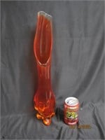 Viking Orange Slag Vase
