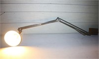 vintage aluminum drafting lamp