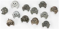 Lot of Panzer Collar Tab Skulls