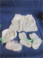 knitted baby outfit